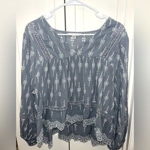 Long sleeve blouse